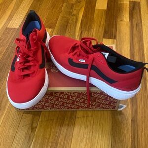 Vans Men’s Red Sneakers Size 12